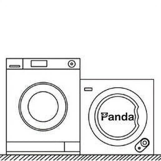 3.5 Cu.ft Compact Portable Electric Laundry Dryer, 13 Lbs Capacity, White and Black A395
