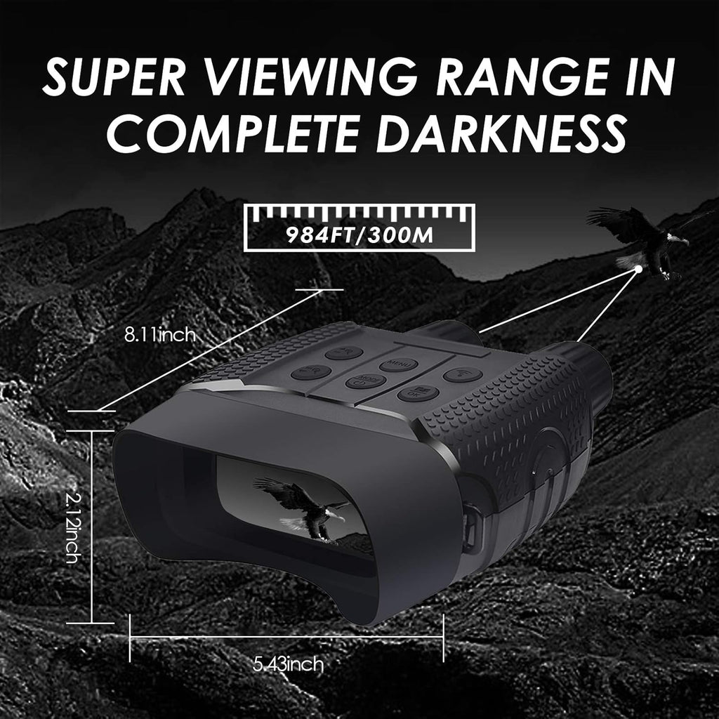 Night Vision Goggles with 2.31'' LCD Digital Infrared Binoculars with 32GB TF Card Q52629