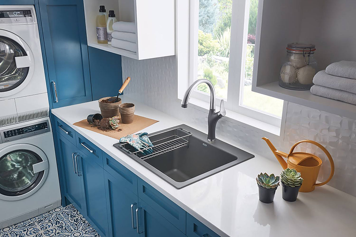 Cinder Laundry Sink with Strainer W32847