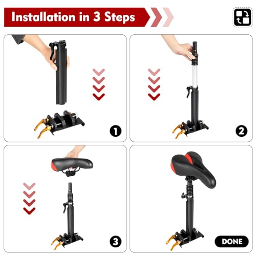 Adjustable Scooter Seat with Foam Cushion F7852