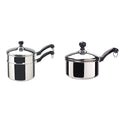 Stainless Steel Double Boiler & Sauce Pan with Lids (2 Quart, 1 Quart) G59357