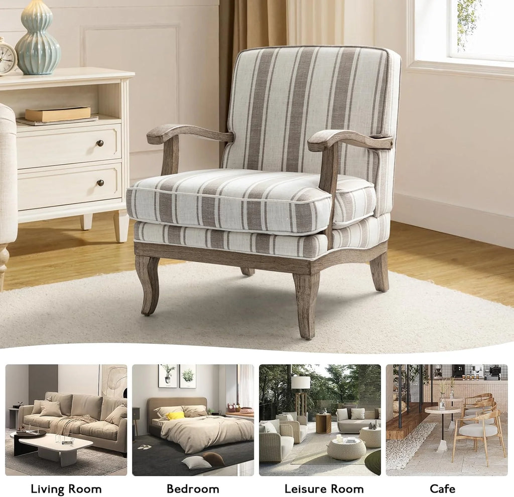 Upholstered Accent Chair Set Of 2 U582