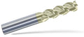 Carbide Corner Radius End Mill, 1 in Milling Dia., ZrN Y152