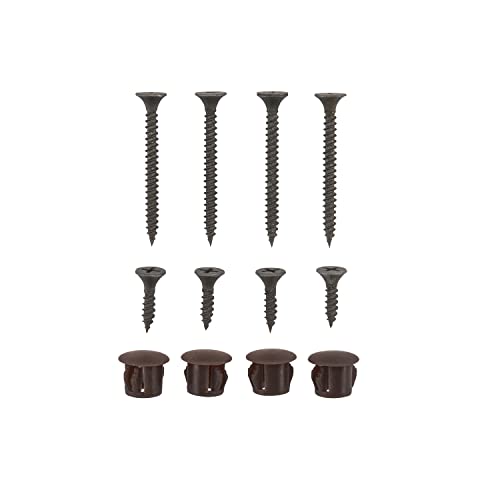 Brown/Black Wood Rifle Rack with Metal Hooks O88014