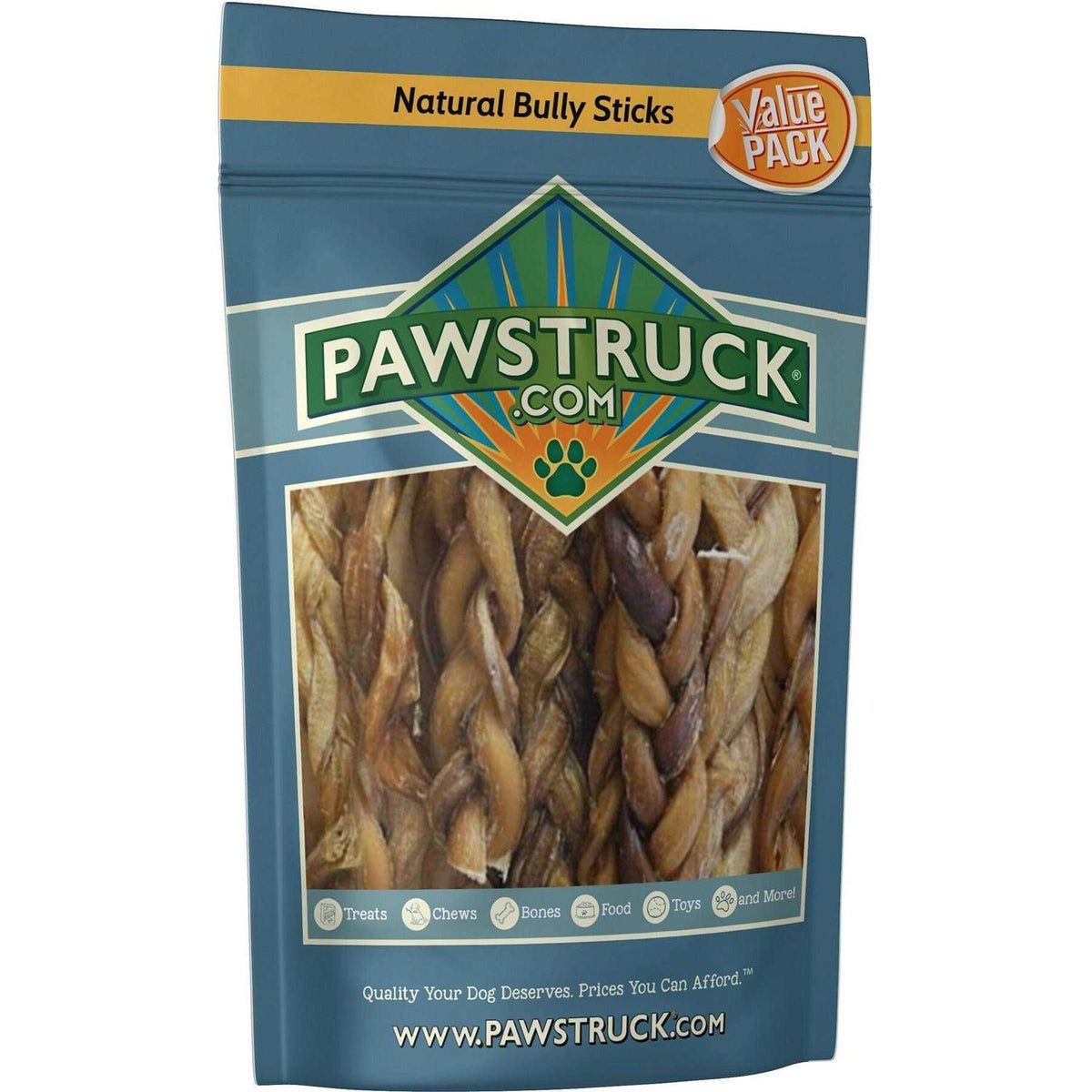 Braided Bully Sticks Dog Treats H5118
