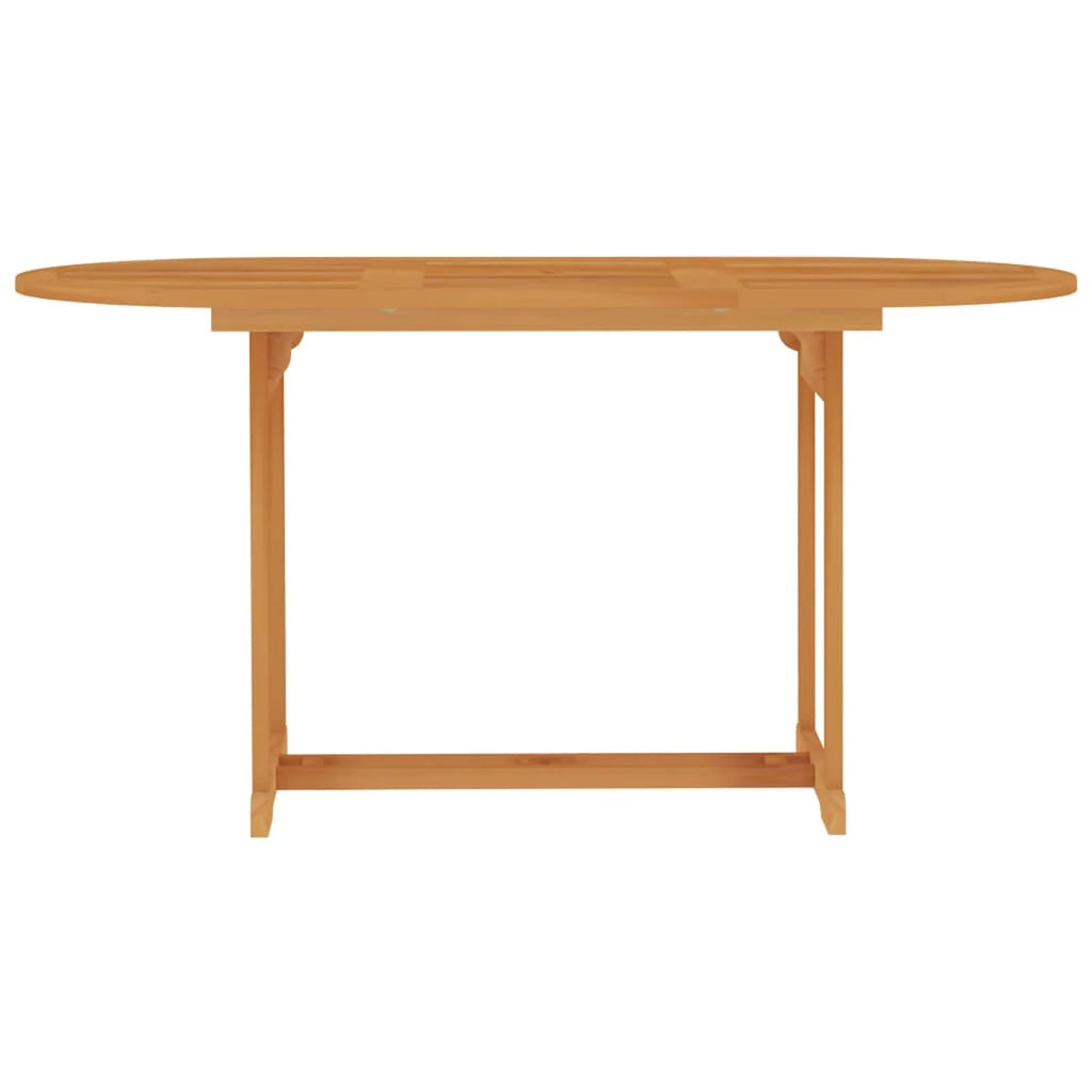 Wooden Outdoor Dining Table with Umbrella Hole A4619