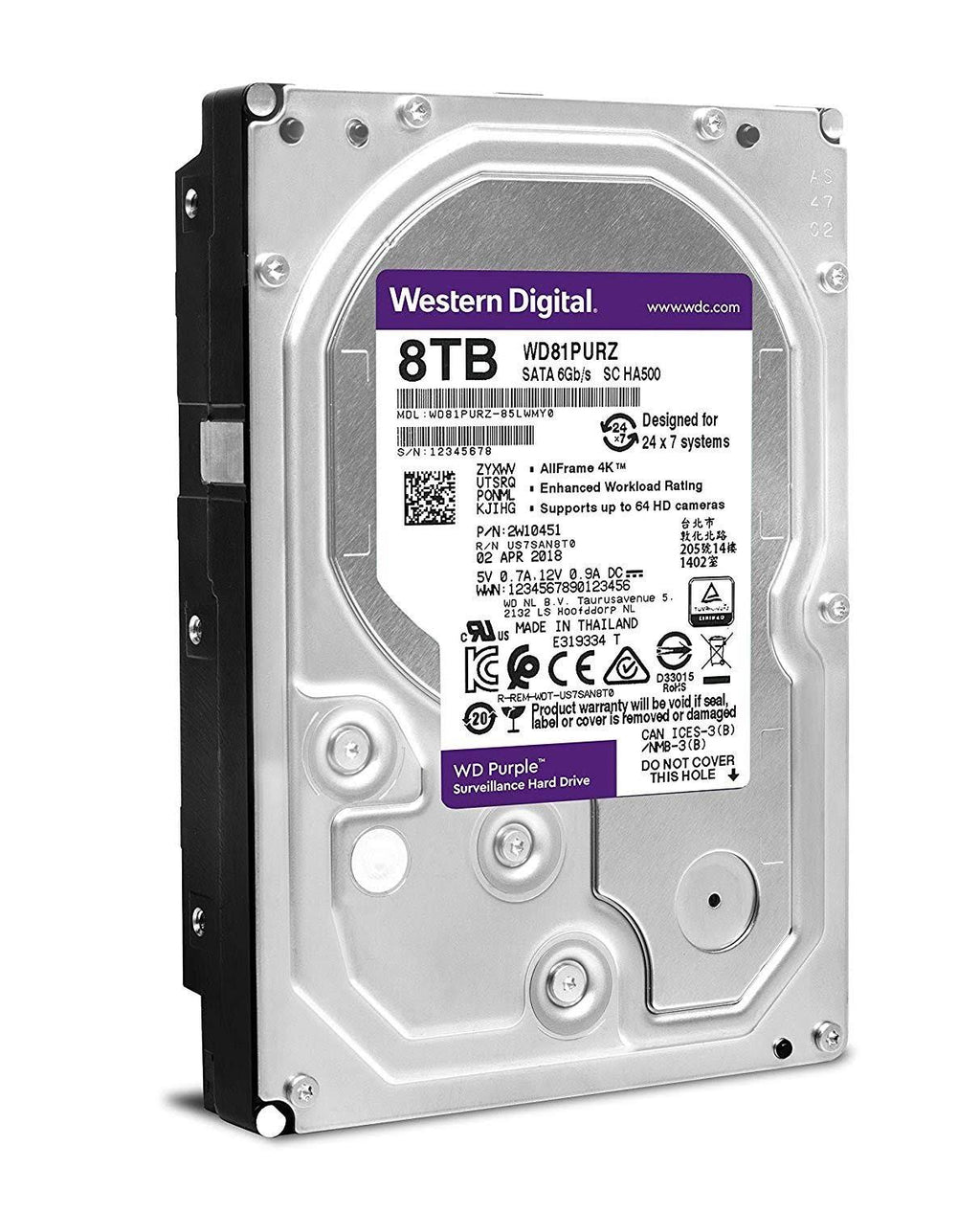 8 TB Surveillance Internal HDD SATA 6Gb/s 5,400 rpm P616623