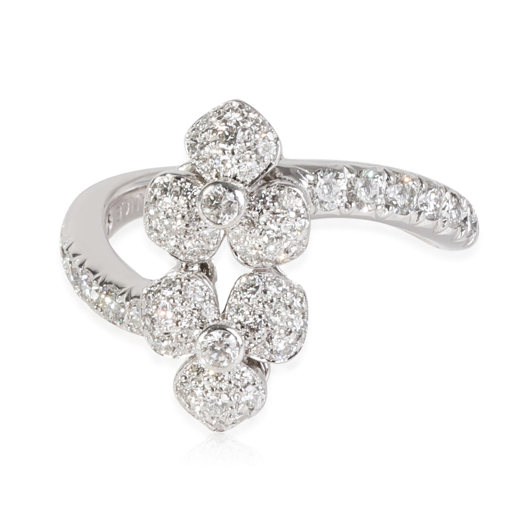 Petal Bypass Diamond Ring in 950 Platinum 0.65 CTW V3935