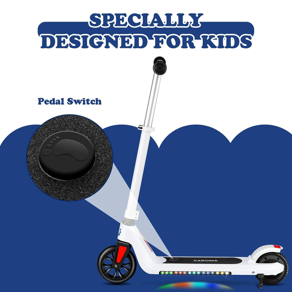 Kids Electric Scooter, Adjustable Speed and Handlebar U258