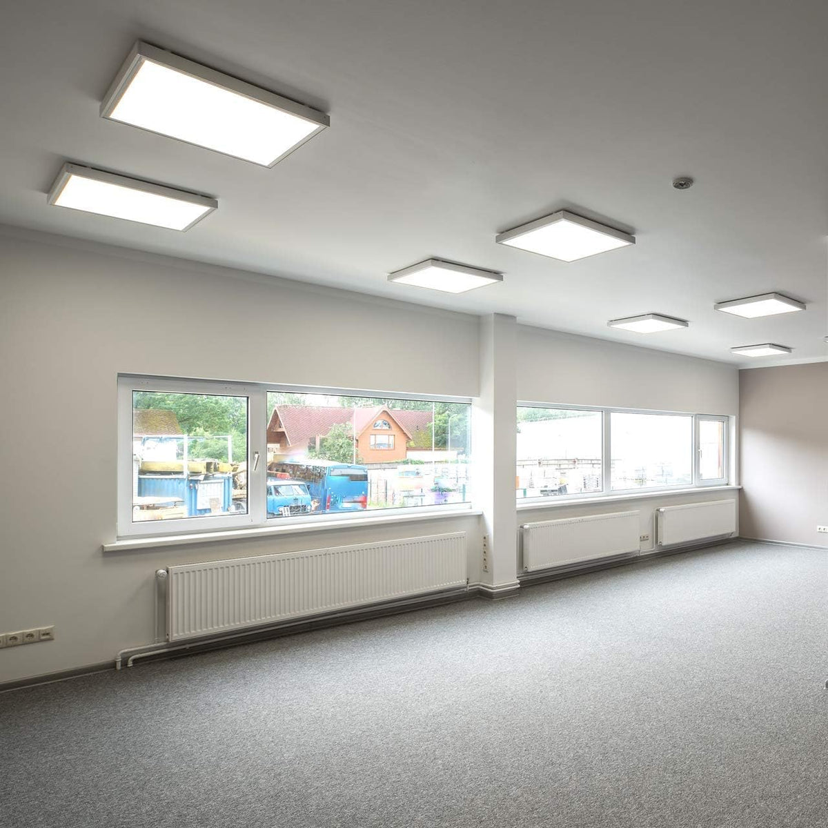 2x2 FT Surface Mount Kit for LED Flat Panel Light - Aluminum 24x24 inch Ceiling Frame Kit K367999