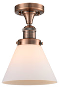 Large Cone 1 Light Semi-Flush Mount K8139