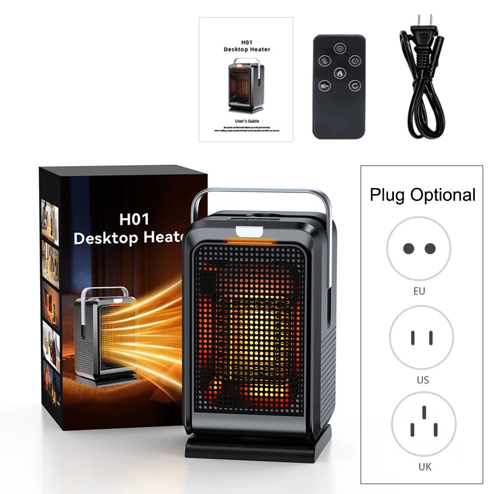 Oscillating Space Heater with Timer Remote Control Y495