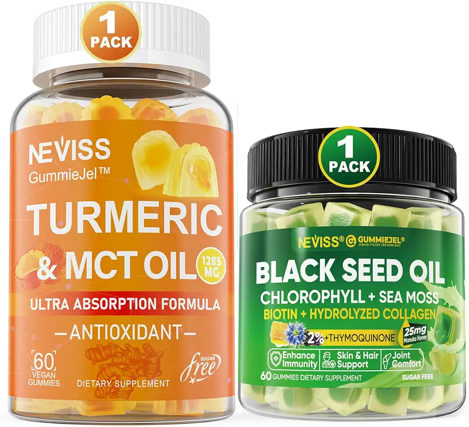 Turmeric Gummies 1000mg Black Seed Oil Gummies W434133