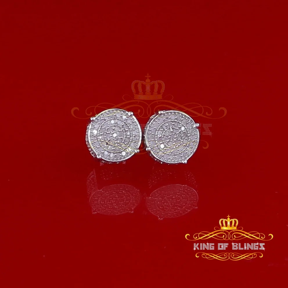 925 Sterling Silver Diamond Stud Earrings M2741