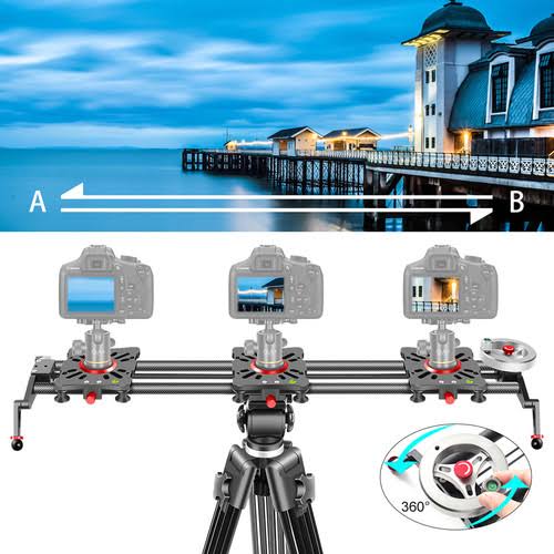 Carbon Fiber Camera Slider with Flywheel P65697
