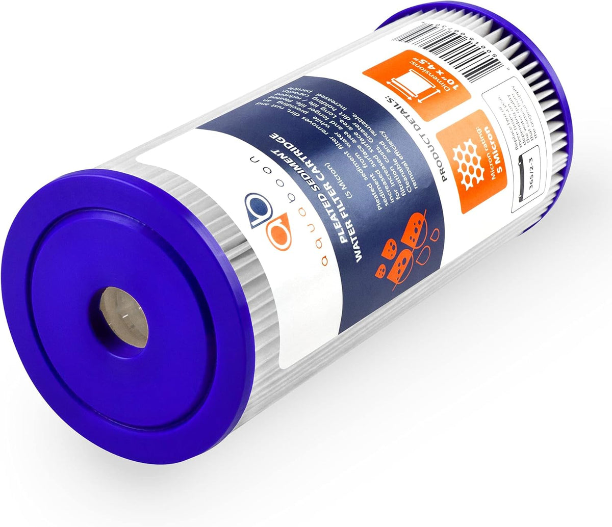 5 Micron 10 Pleated Sediment Water Filter Replacement Cartridge K807590