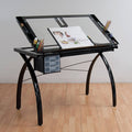 Black Clear Glass Craft Station M2876