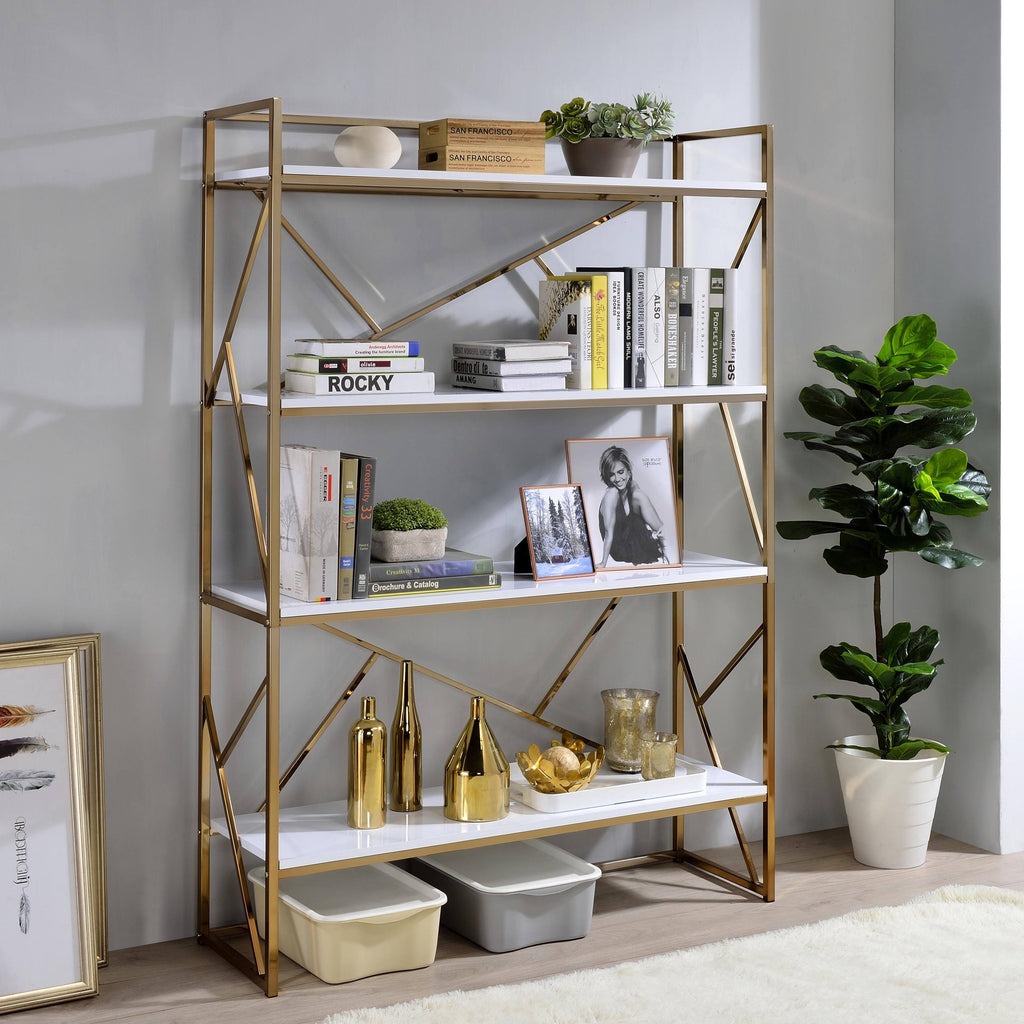 Modern Metal 4 Shelf Bookcase X94842