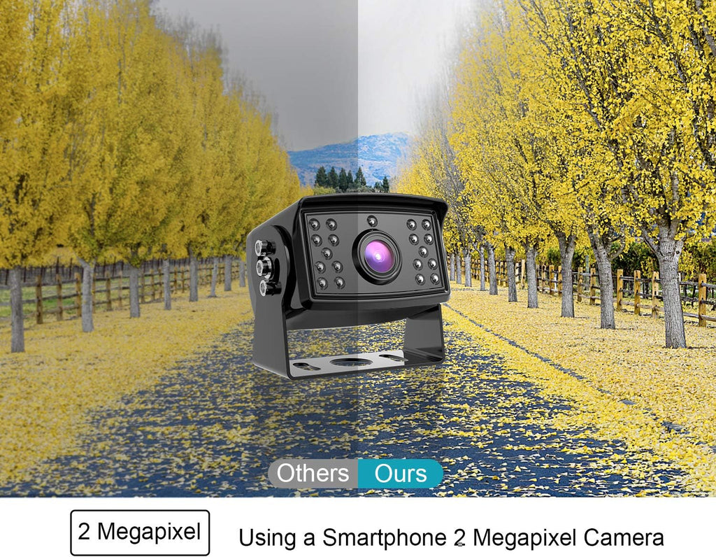 7'' 1080P HD Backup Camera System Kit IP69 Waterproof Rear View Camera X70412