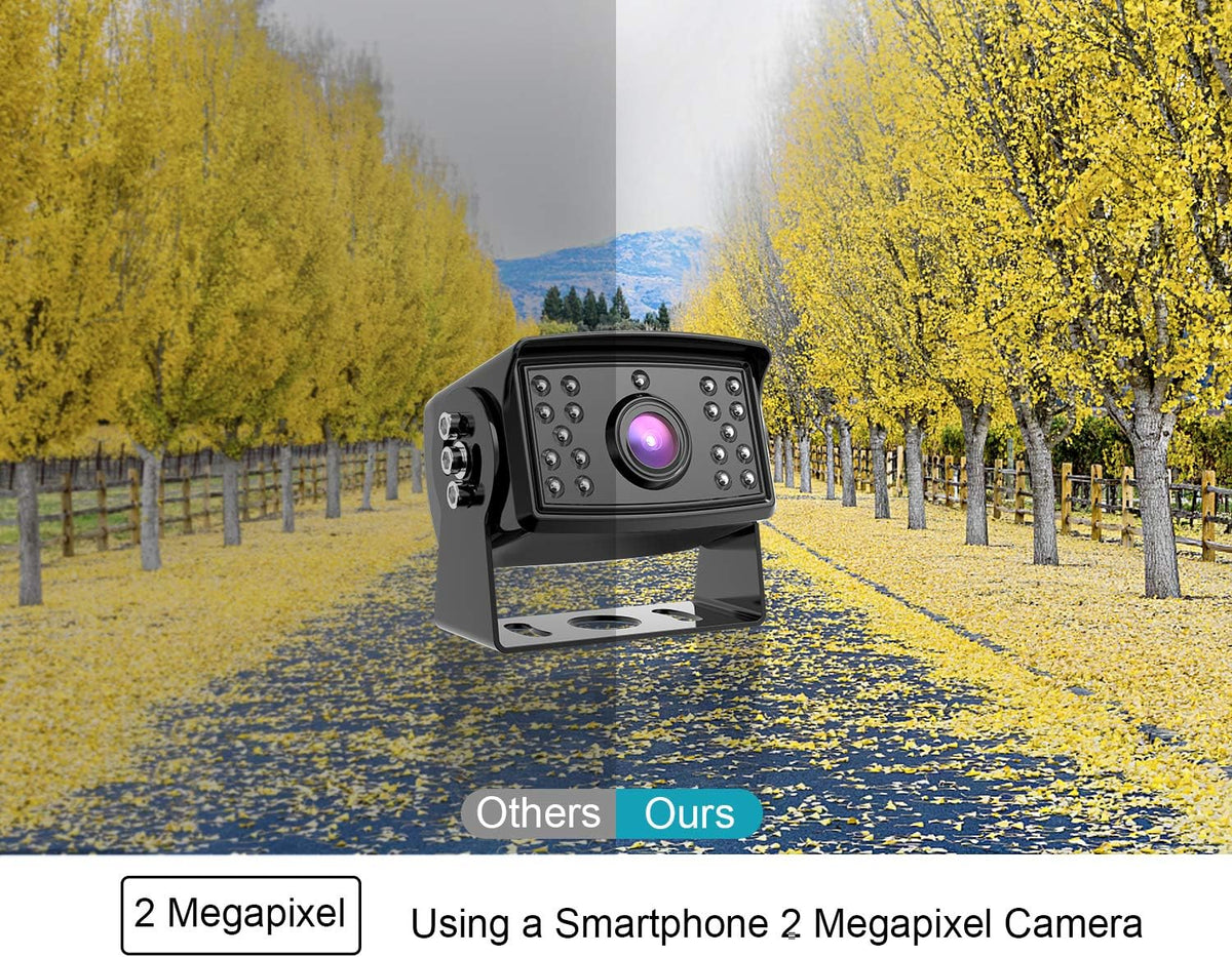 7'' 1080P HD Backup Camera System Kit IP69 Waterproof Rear View Camera X70412