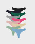 Low-Rise Cotton Thong Panty 9 Pack D78805