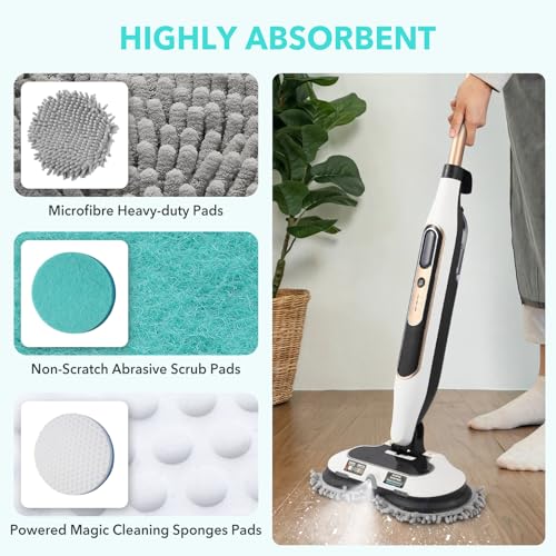 6 Packs Steam Mop Pads Replacement Washable Pad H1510