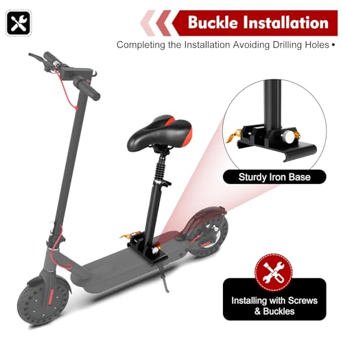 Adjustable Scooter Seat with Foam Cushion F7852