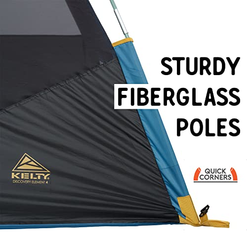 4 Person Camping Tent with Fiberglass Poles W114328
