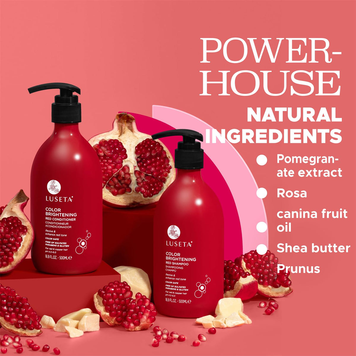 Red Shampoo and Conditioner Set 2 x 16.9oz X883853
