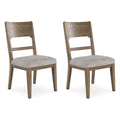 Brown & Tan Traditional Dining Chair Set of 2 K13926