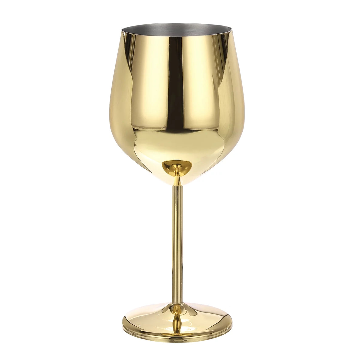 Champagne Glasses 500ml/18 OZ Metal Stemmed Shatter Proof A579281