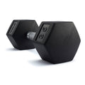 25 lb Rubber Hex Dumbbells I58229