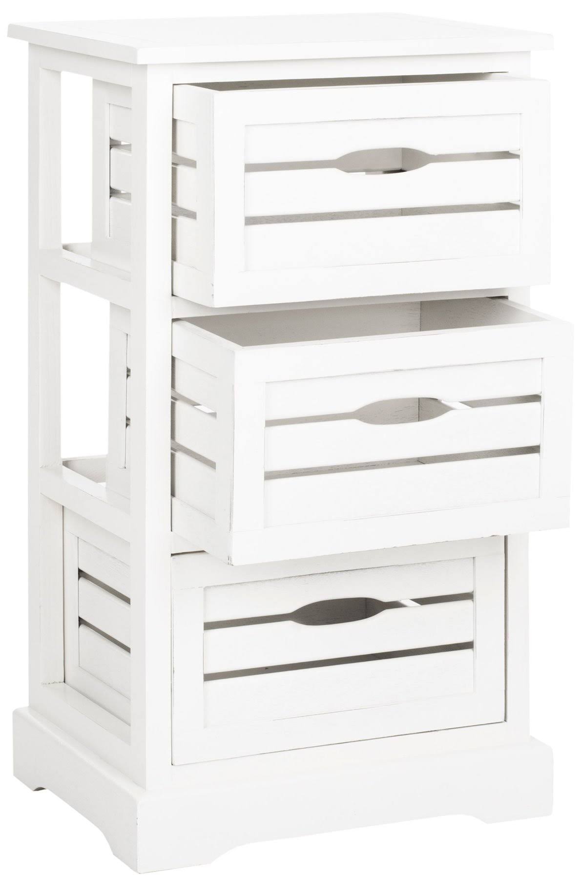 Black 3 Drawer Cabinet W8808
