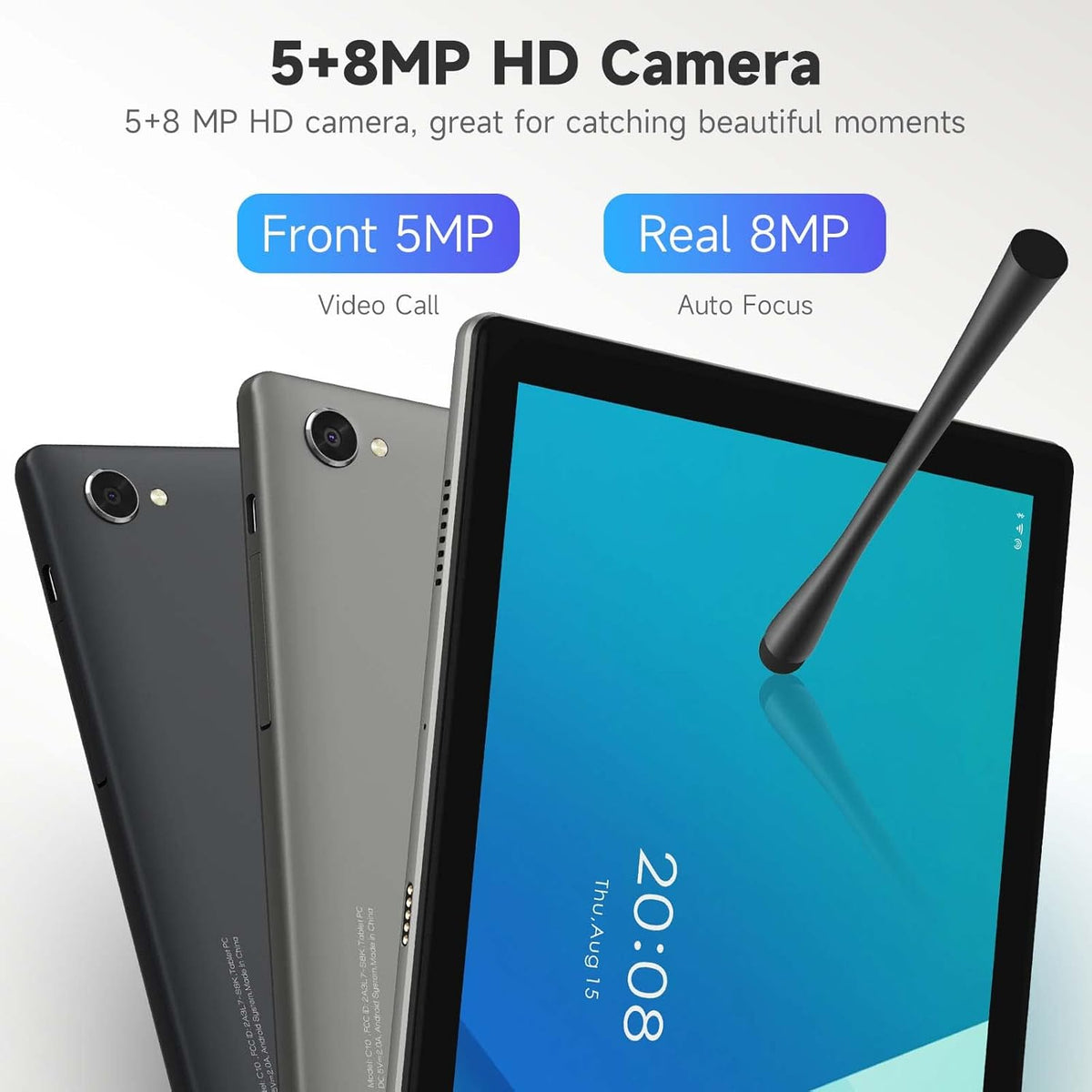 10.1 inch Tablet with Case WiFi Bluetooth Gray U59011