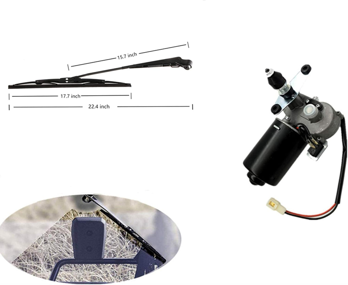 12V Universal Electric Windshield Wiper Motor Kit for UTV ATV Windshields M40274