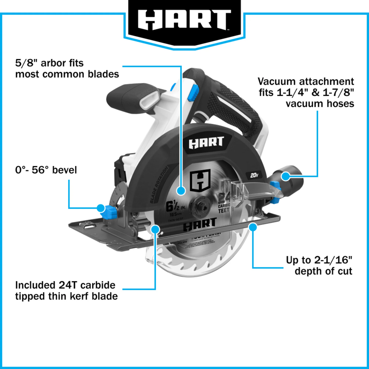 6 1/2-inch Cordless Circular Saw Kit S813