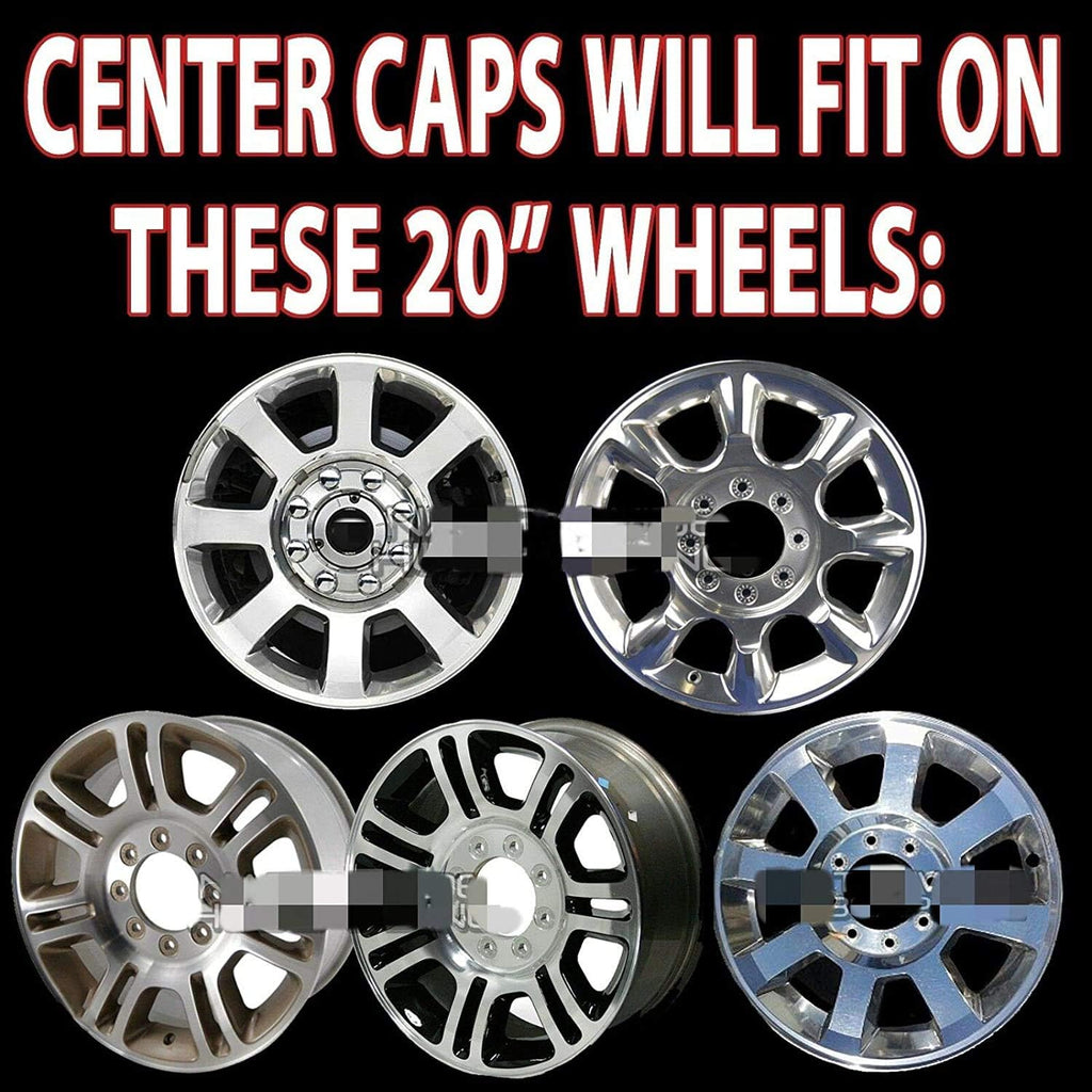 Chrome 8 Lug Wheel Center Hub Caps N606