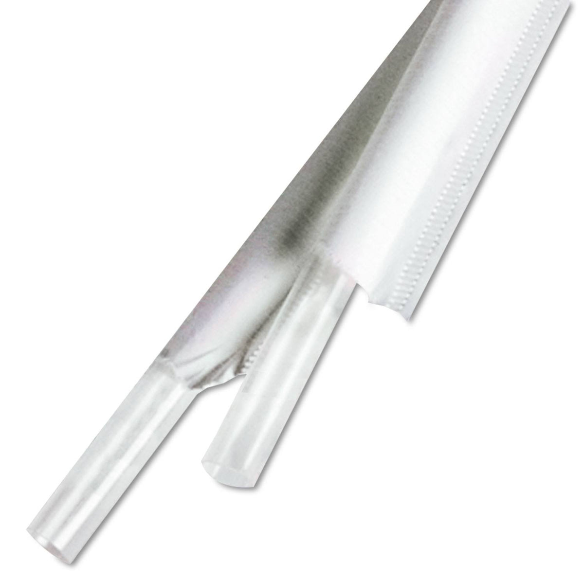 7.75 Clear Wrapped Straw, 400/PK, 24 PK/CT E130779