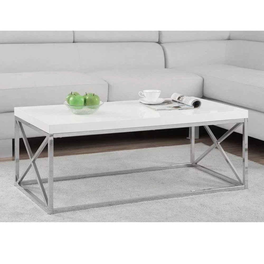 Glossy White Laminate Coffee Table B5957