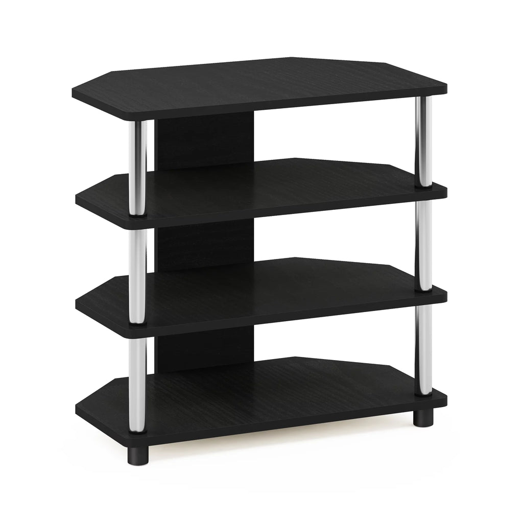 4-Tier TV Stand, Americano, Stainless Steel Z555