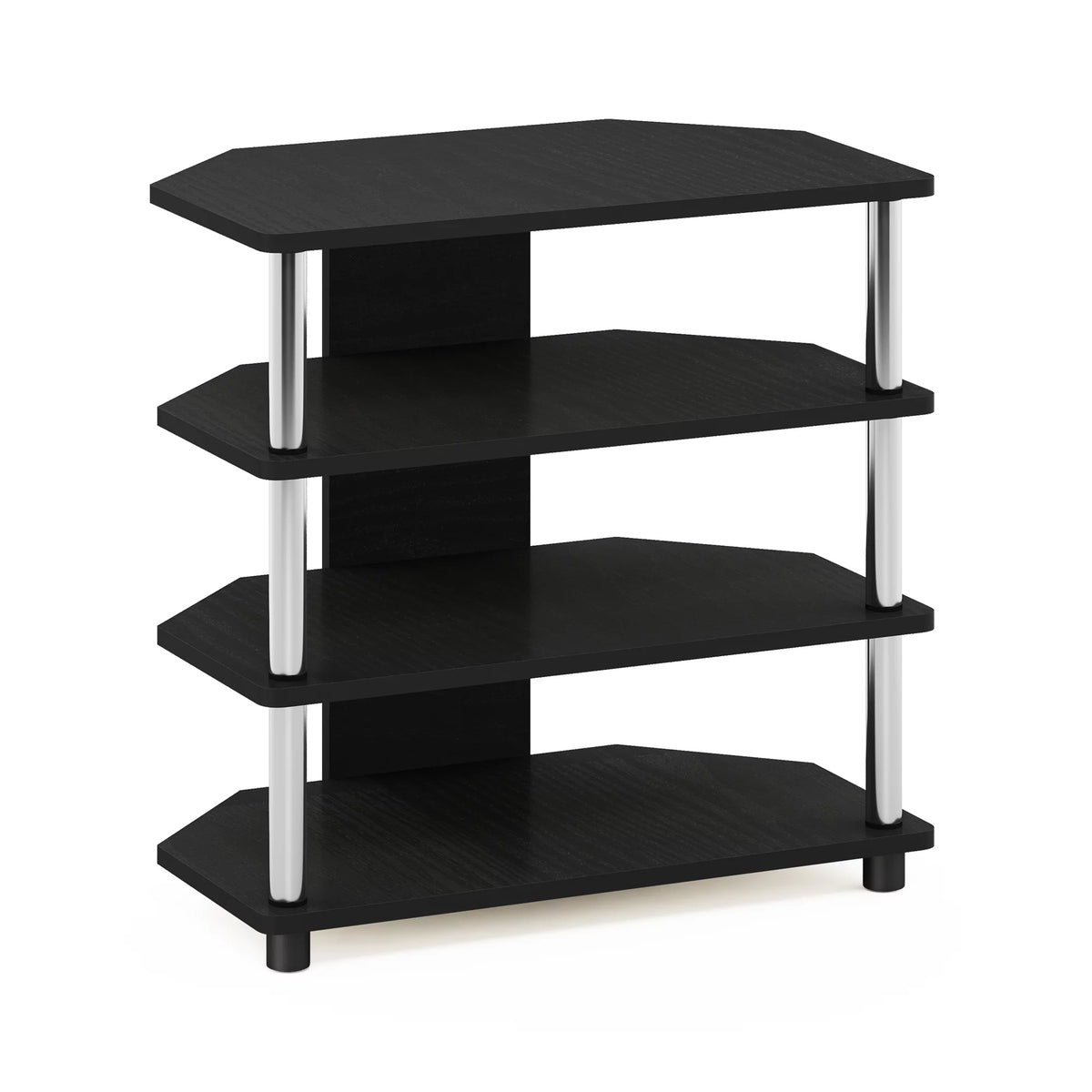 4-Tier TV Stand, Americano, Stainless Steel Z555