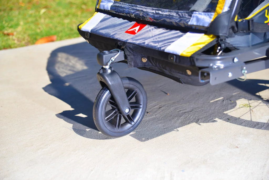 Steel 2-Child Bicycle Trailer and Stroller T4375