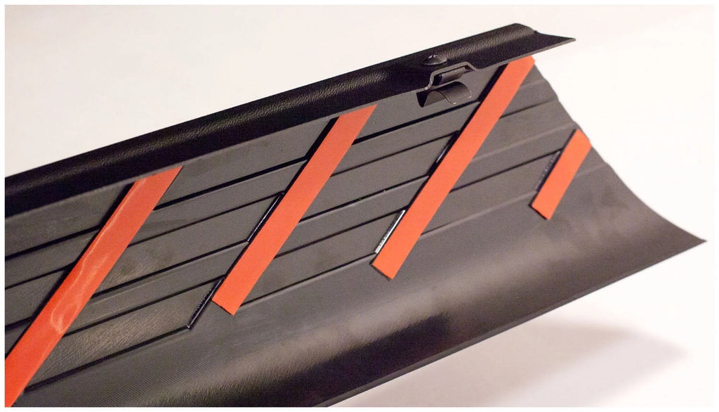 Black Smooth Finish BedRail Caps with Stake Holes, 2-Pc Set E371