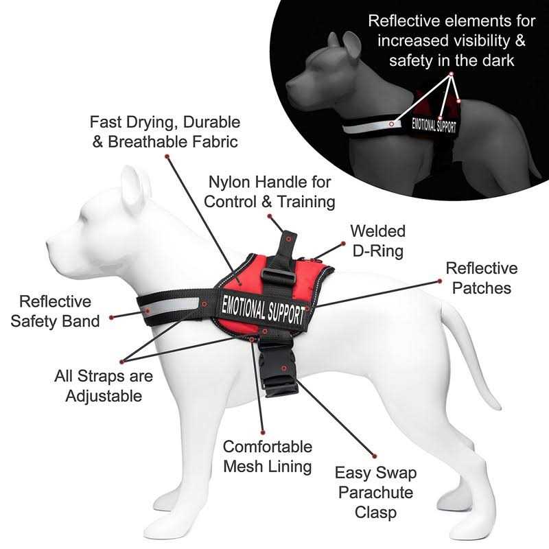 Reflective Dog Vest Harness and Leash Set O763