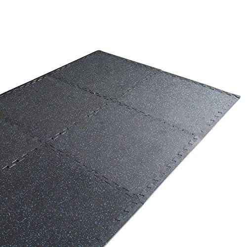24x22 Interlocking Puzzle Mat (6 Piece) Recycled Rubber X444586