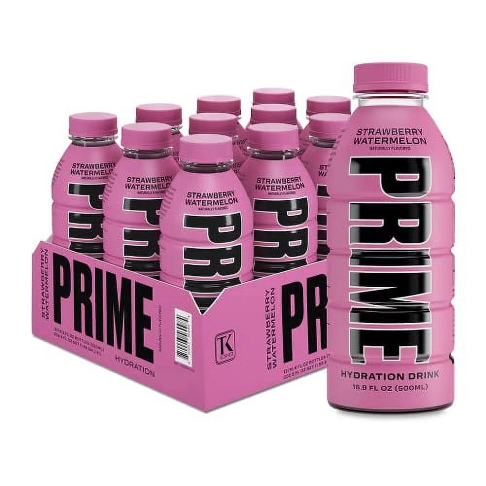 Strawberry Watermelon Sports Beverage with Coconut Water, Electrolytes, 20 Calories per 16.9 Fl Oz Bottle C56717