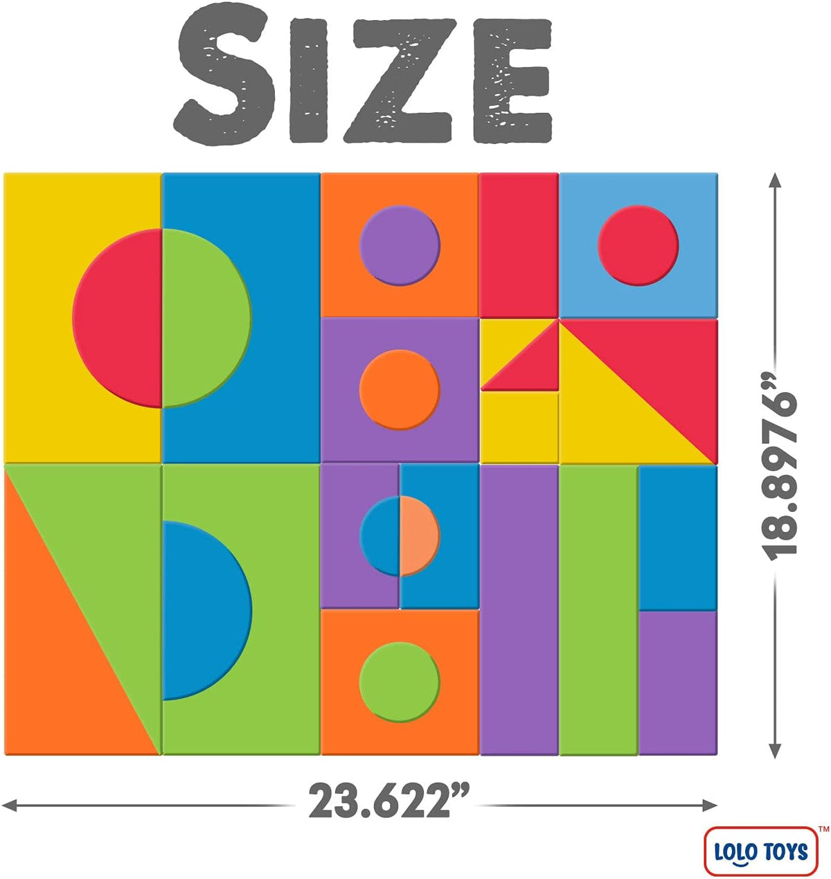 30 Piece Giant Jumbo Building Blocks for Toddlers X5970