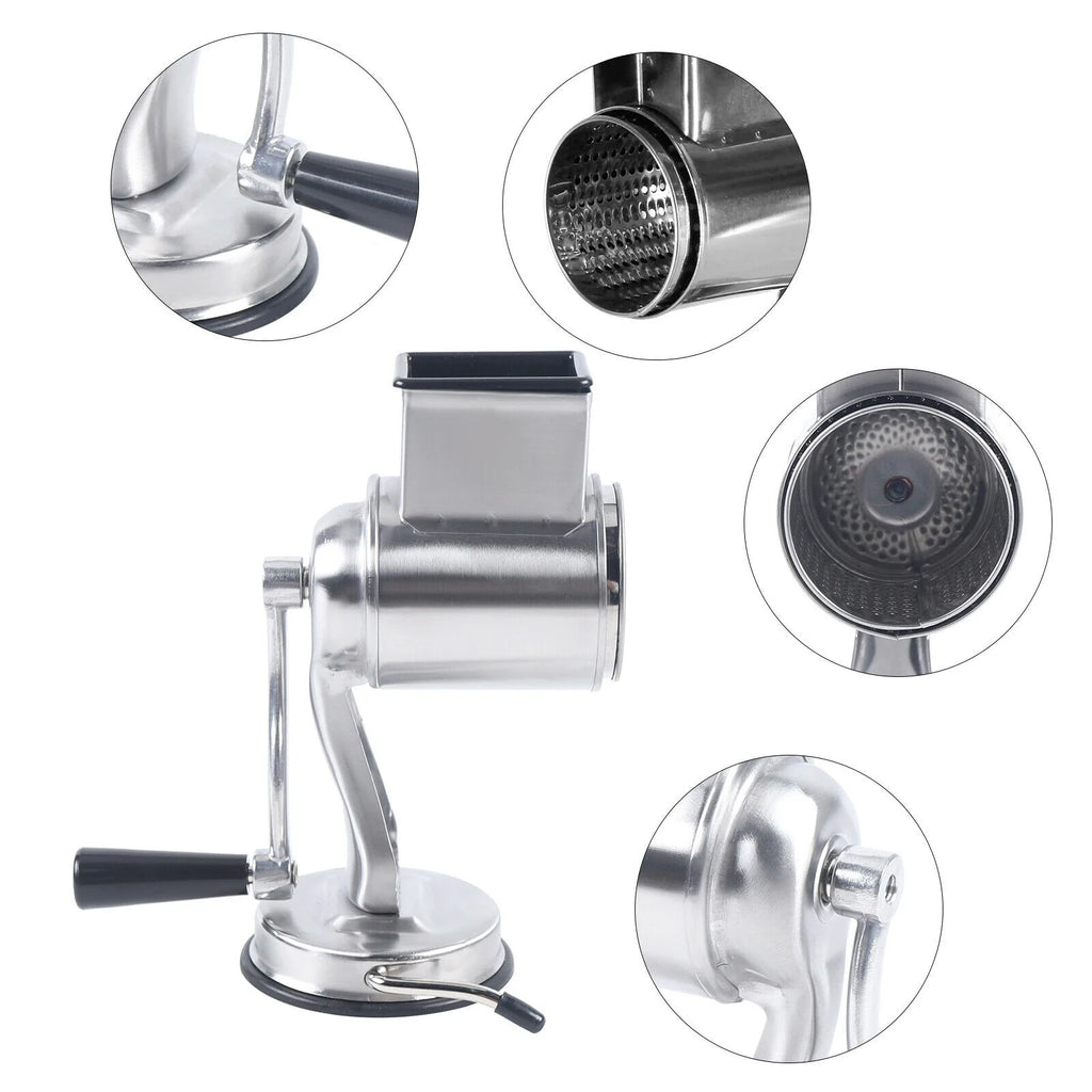 Stainless Steel Rotary Drum Grater with 5 Blades X3376