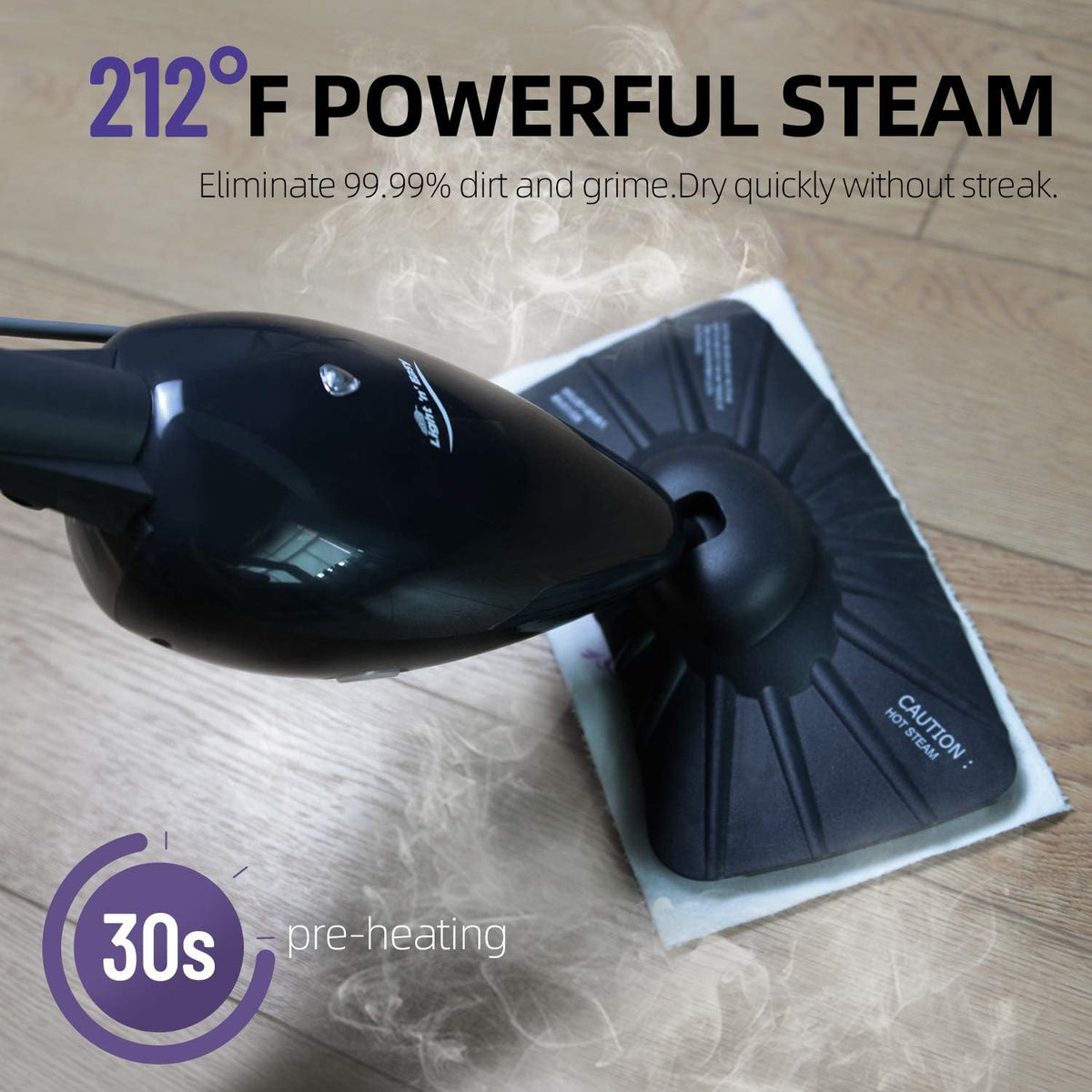 Black Steam Mop E541