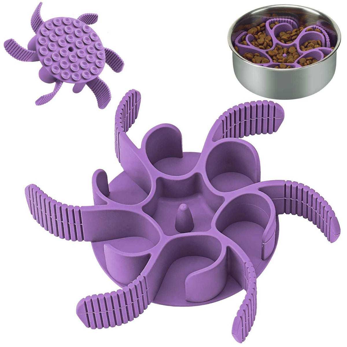Silicone Spiral Dog Slow Feeder Dog Bowls U36287